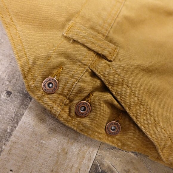Dickies Duck Canvas Overalls Women’s Medium Brown Workwear Utility - Picture 4 of 13